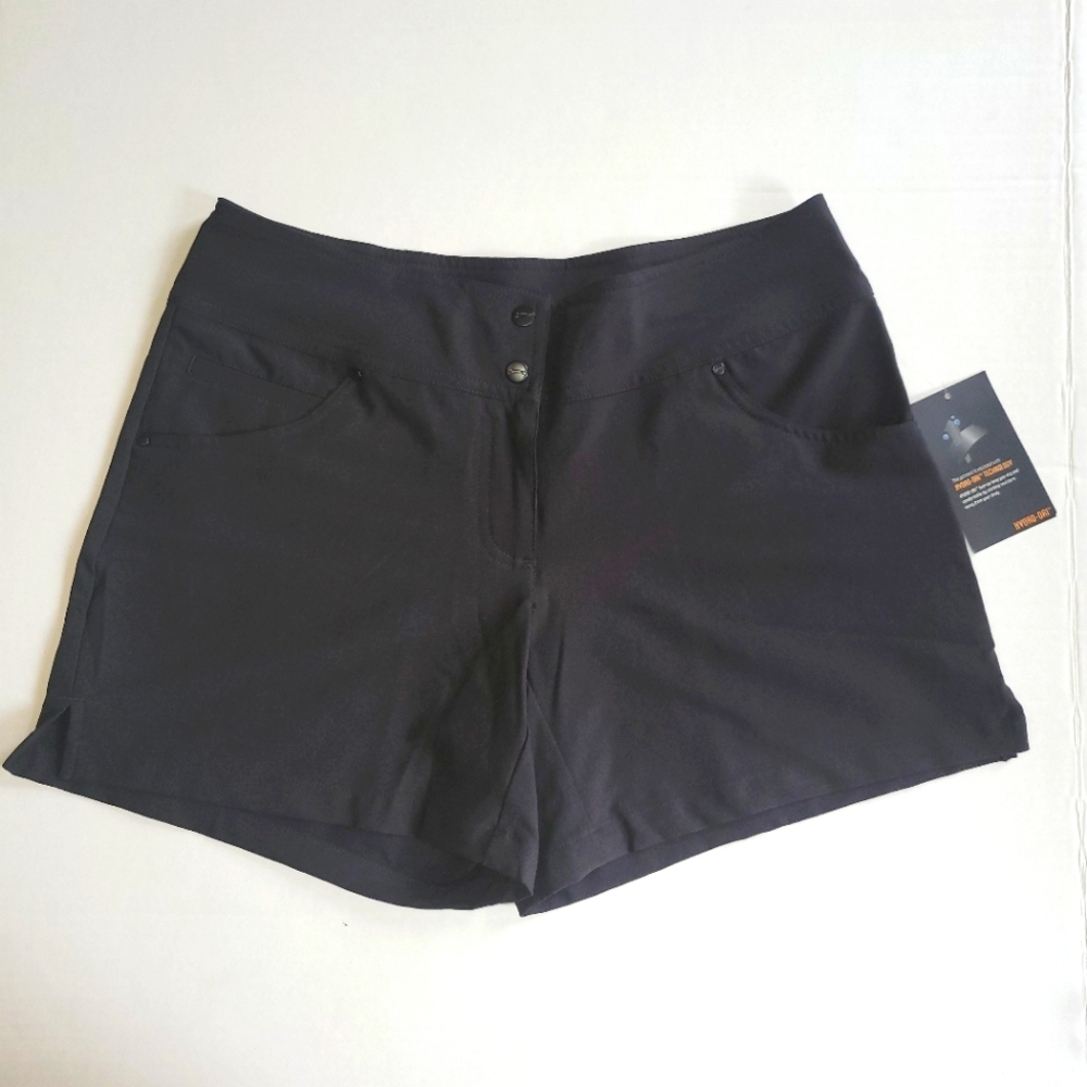 Womens Slazenger Golf Tech 5" Short - Black - Size 2